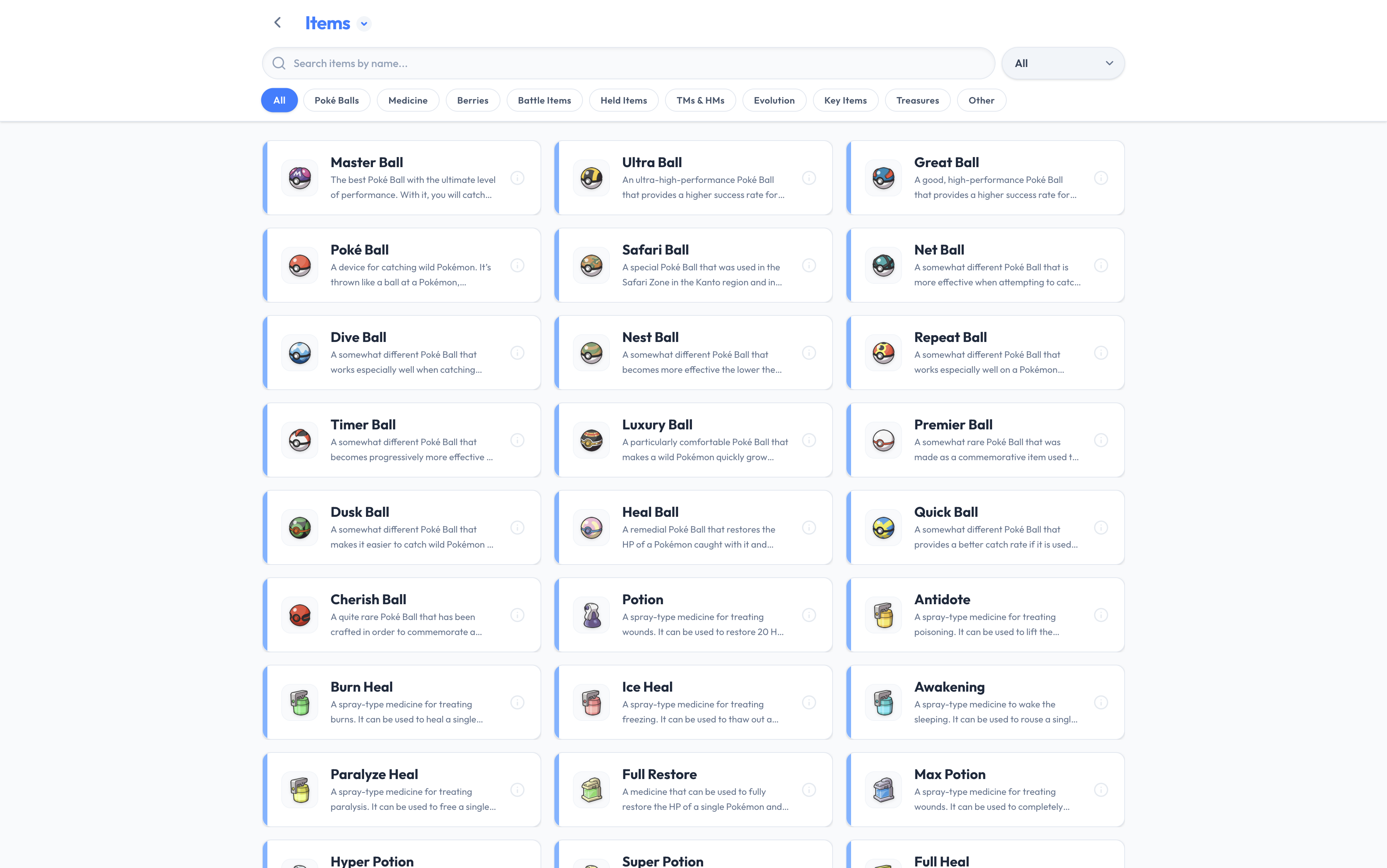 MTDex - Items Database